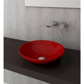 Bocchi Venezia 40 cm Çanak Parlak Kırmızı Lavabo