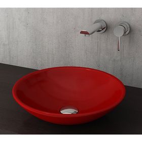 Bocchi Venezia 40 cm Çanak Parlak Kırmızı Lavabo