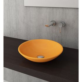 Bocchi Venezia 40 cm Çanak Parlak Mandalina Sarısı Lavabo