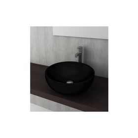 Bocchi Venezia 40 cm Çanak Parlak Siyah Lavabo