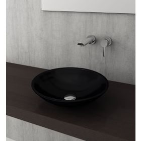 Bocchi Venezia 40 cm Çanak Parlak Siyah Lavabo