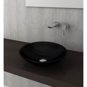 Bocchi Venezia 40 cm Çanak Parlak Siyah Lavabo