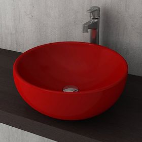 Bocchi Venezia 45 cm Çanak Parlak Kırmızı Lavabo