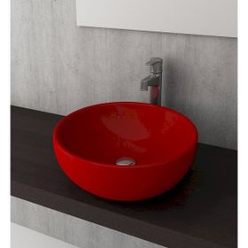 Bocchi Venezia 45 cm Çanak Parlak Kırmızı Lavabo