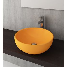 Bocchi Venezia 45 cm Çanak Parlak Mandalina Sarısı Lavabo