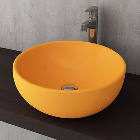 Bocchi Venezia 45 cm Çanak Parlak Mandalina Sarısı Lavabo