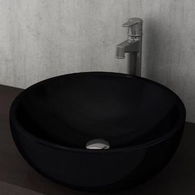 Bocchi Venezia 45 cm Çanak Parlak Siyah Lavabo