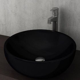 Bocchi Venezia 45 cm Çanak Parlak Siyah Lavabo