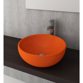 Bocchi Venezia 45 cm Çanak Parlak Turuncu Lavabo