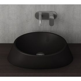 Bocchi Venezia 56 cm Çanak Mat Siyah Lavabo