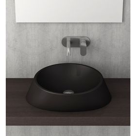 Bocchi Venezia 56 cm Çanak Mat Siyah Lavabo