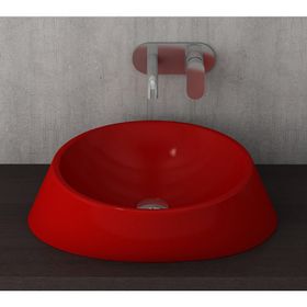 Bocchi Venezia 56 cm Çanak Parlak Kırmızı Lavabo