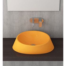 Bocchi Venezia 56 cm Çanak Parlak Mandalina Sarısı Lavabo