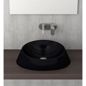 Bocchi Venezia 56 cm Çanak Parlak Siyah Lavabo