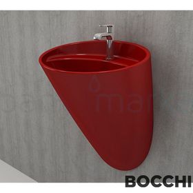Bocchi Venezia Kırmızı Asma Monoblok Lavabo