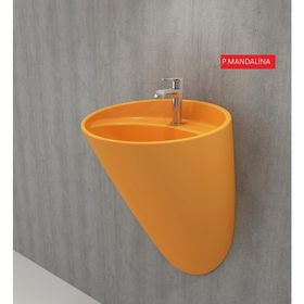 Bocchi Venezia Mandalina Sarısı Asma Monoblok Lavabo