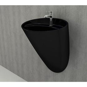 Bocchi Venezia Mat Siyah Asma Monoblok Lavabo