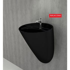 Bocchi Venezia Parlak Siyah Asma Monoblok Lavabo