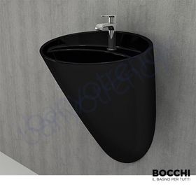 Bocchi Venezia Parlak Siyah Asma Monoblok Lavabo