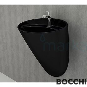 Bocchi Venezia Parlak Siyah Asma Monoblok Lavabo
