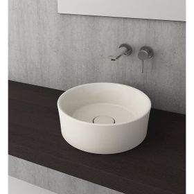 Bocchi Vessel 38 cm Parlak Bisküvi Yuvarlak Lavabo