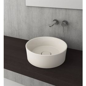 Bocchi Vessel 38 cm Parlak Bisküvi Yuvarlak Lavabo