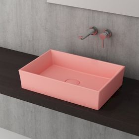 Bocchi Vessel 56x38 cm Mat Somon Tezgah Üstü Lavabo