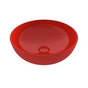 Bocchi Vessel 56x38 cm Parlak Kırmızı Tezgah Üstü Lavabo