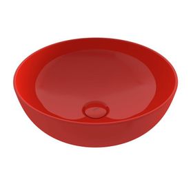 Bocchi Vessel 56x38 cm Parlak Kırmızı Tezgah Üstü Lavabo
