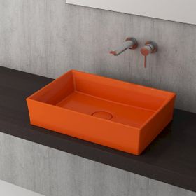 Bocchi Vessel 56x38 cm Parlak Turuncu Tezgah Üstü Lavabo