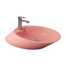 Bocchi Vessel 72 cm Batarya Banklı Mat Somon Çanak Lavabo