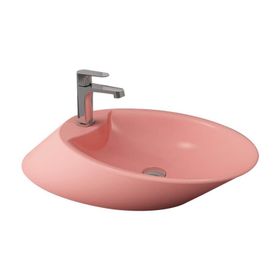 Bocchi Vessel 72 cm Batarya Banklı Mat Somon Çanak Lavabo