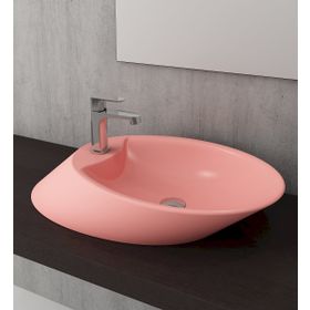 Bocchi Vessel 72 cm Batarya Banklı Mat Somon Çanak Lavabo