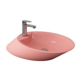 Bocchi Vessel 72 cm Batarya Banklı Mat Somon Çanak Lavabo