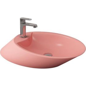 Bocchi Vessel 72 cm Batarya Banklı Mat Somon Çanak Lavabo
