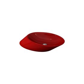 Bocchi Vessel 72 cm Batarya Banklı Parlak Kırmızı Çanak Lavabo