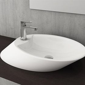 Bocchi Vessel 72 cm Parlak Beyaz Bataryalı Çanak Lavabo