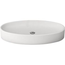 Bocchi Vessel Elips Çanak 85 cm Mat Beyaz Lavabo