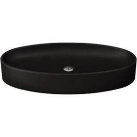 Bocchi Vessel Elips Çanak 85 cm Mat Siyah Lavabo