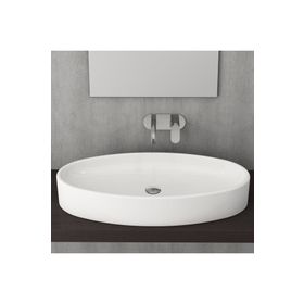 Bocchi Vessel Elips Çanak 85 cm Parlak Beyaz Lavabo