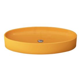 Bocchi Vessel Elips Çanak 85 cm Parlak Mandalina Sarısı Lavabo