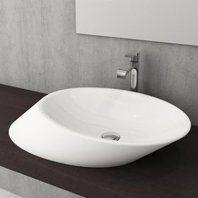 Bocchi Vessel Milano 56 cm Mat Beyaz Çanak Lavabo