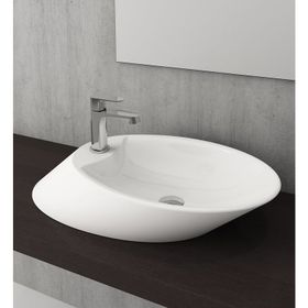 Bocchi Vessel Milano Mat Beyaz Çanak Lavabo