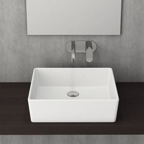 Bocchi Vessel Milano Mat Beyaz Çanak Lavabo