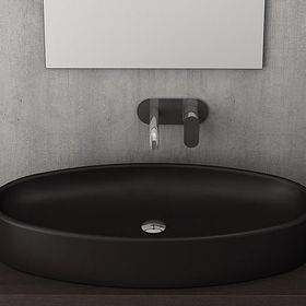 Bocchi Vessel Milano Parlak Siyah Çanak Lavabo