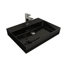 Bocchi Vessel Milano Parlak Siyah Çanak Lavabo