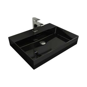 Bocchi Vessel Milano Parlak Siyah Çanak Lavabo