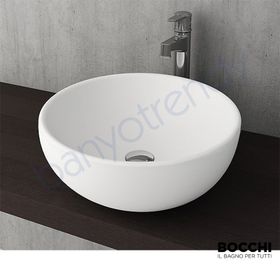 Bocchi Vessel Roma 45 cm Mat Beyaz Çanak Lavabo