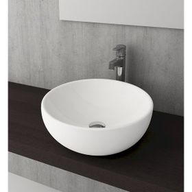 Bocchi Vessel Roma 45 cm Mat Beyaz Çanak Lavabo