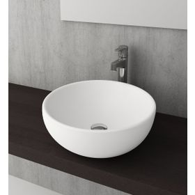 Bocchi Vessel Roma 45 cm Mat Beyaz Çanak Lavabo
